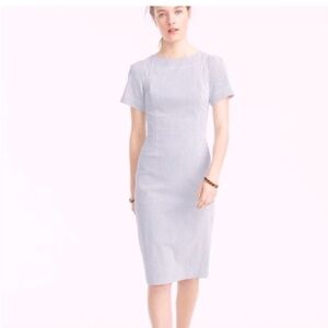 J. Crew Seersucker Midi Dress